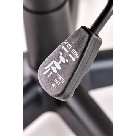 BERKEL kontorstol, - Sort/rød