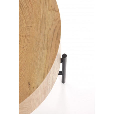 BROOKLYN-S c. bord Naturlig eg / Sort
