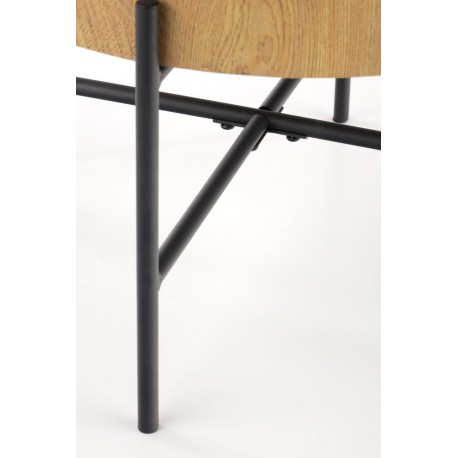 BROOKLYN-S c. bord Naturlig eg / Sort