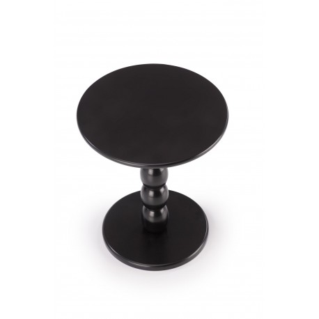 CIRILLA Hjørnebord Ø47cm - Sort