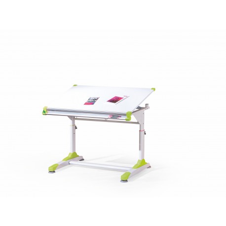 COLLORIDO skrivebord - Hvid/grøn/Rosa