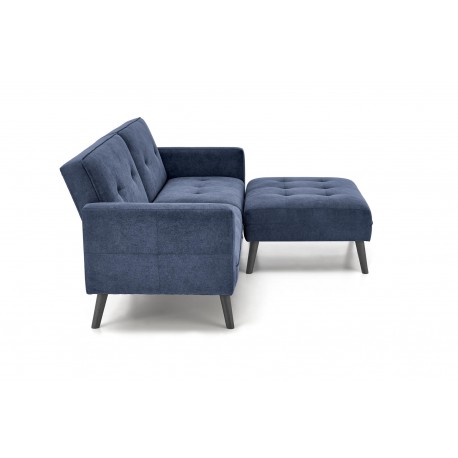 CORNELIUS Sovesofa med skammel - blå