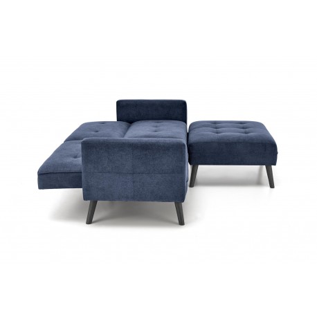 CORNELIUS Sovesofa med skammel - blå