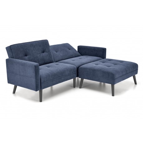 CORNELIUS Sovesofa med skammel - blå
