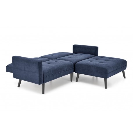 CORNELIUS Sovesofa med skammel - blå