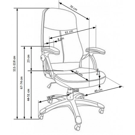 EDISON stol - Sort