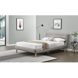 ELANDA 140x200cm seng - lys Grå
