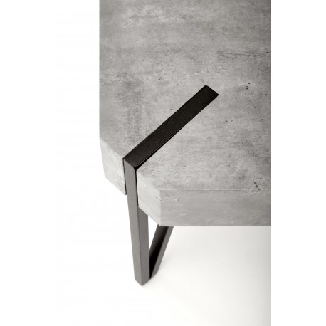 EMILY sofabord, - beton / Sort