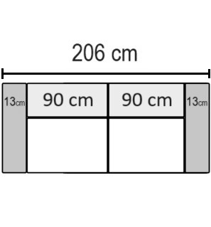206 cm
